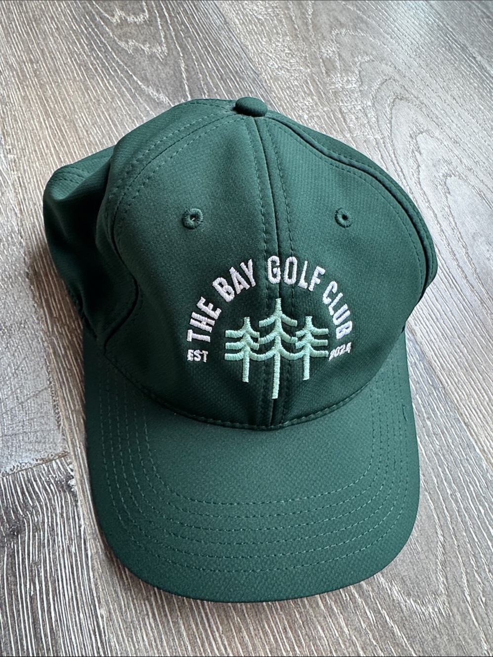 The Bay Golf Club Embroidered Green Baseball Cap 0640
